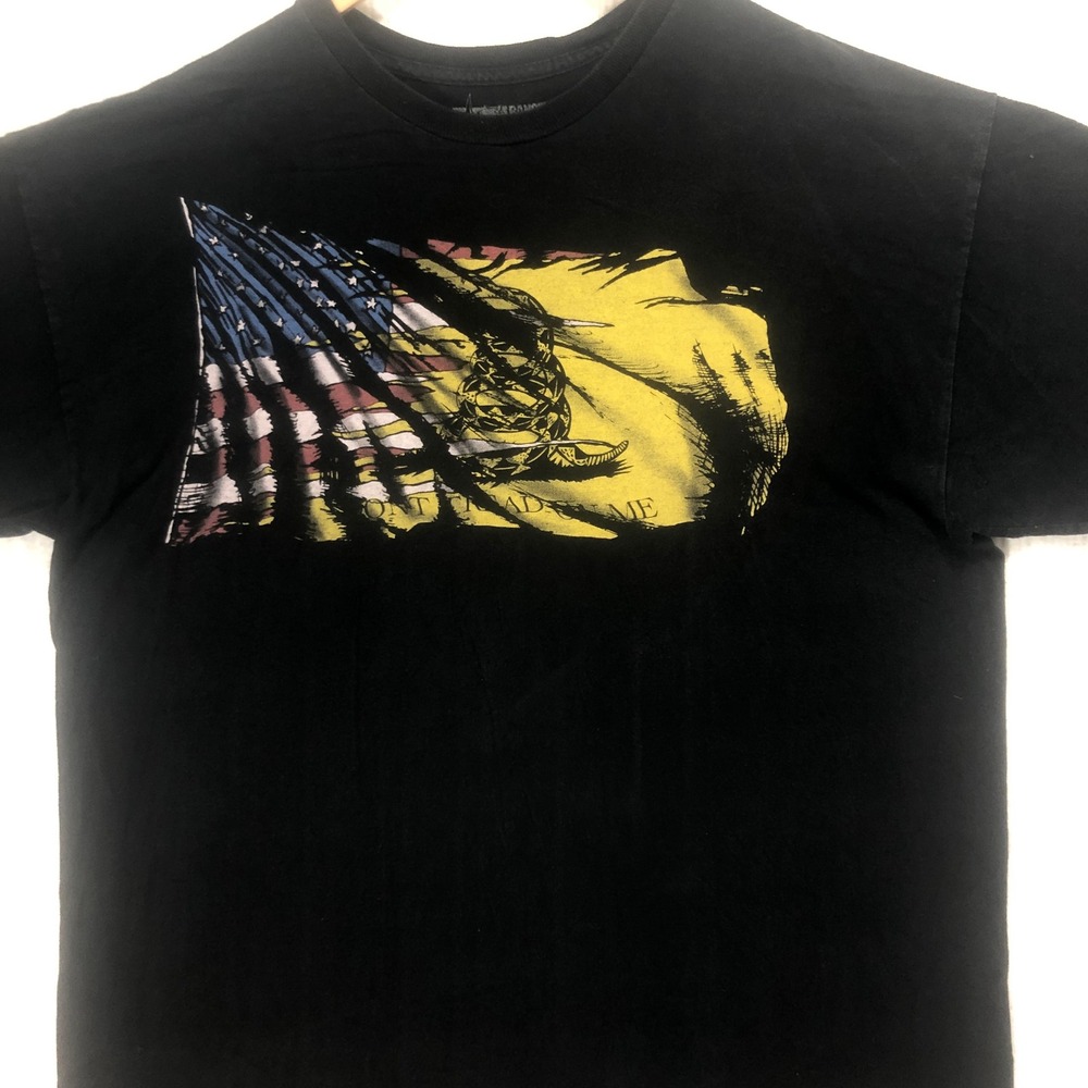 Ranger Up Graphic T-Shirt Don't Tread On Me American Flag Patriotic XL‎